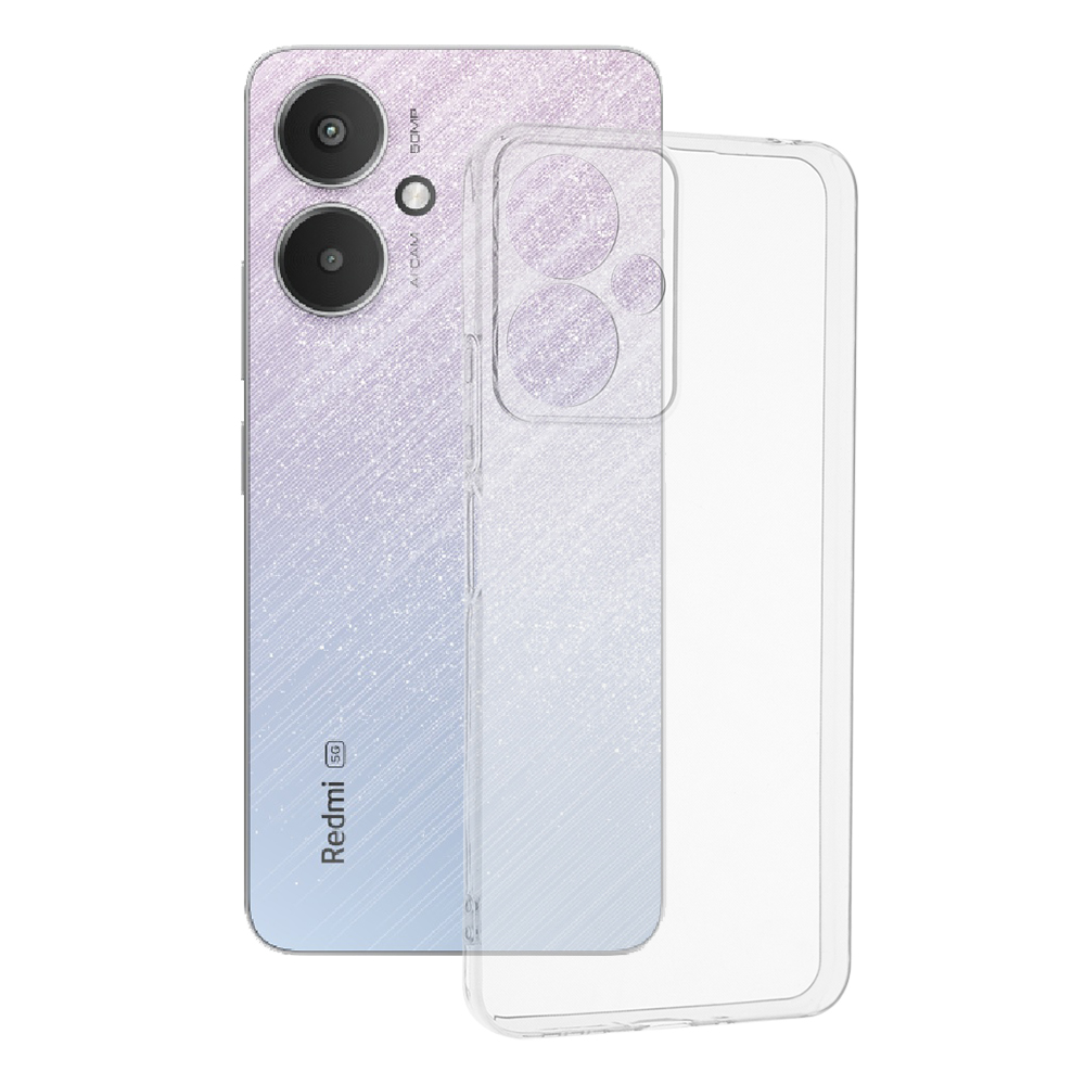 Techsuit - Clear Silicone [Camera Protection] - Xiaomi Redmi 13C 5G / Poco M6 - Transparent