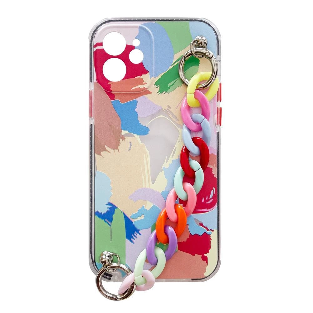 Color Chain Case gel flexible elastic case cover with a chain pendant for Samsung Galaxy A32 4G multicolour  (4)