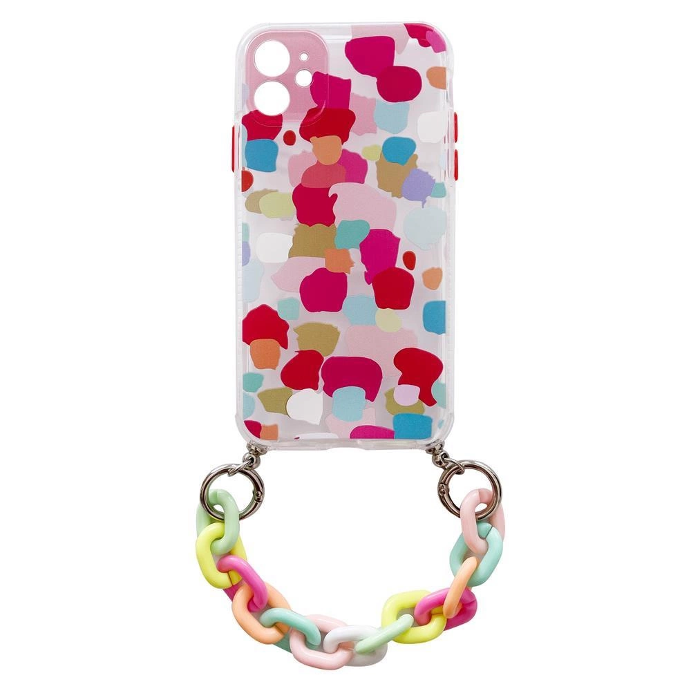 Color Chain Case gel flexible elastic case cover with a chain pendant for Samsung Galaxy S20 FE 5G multicolour  (2)