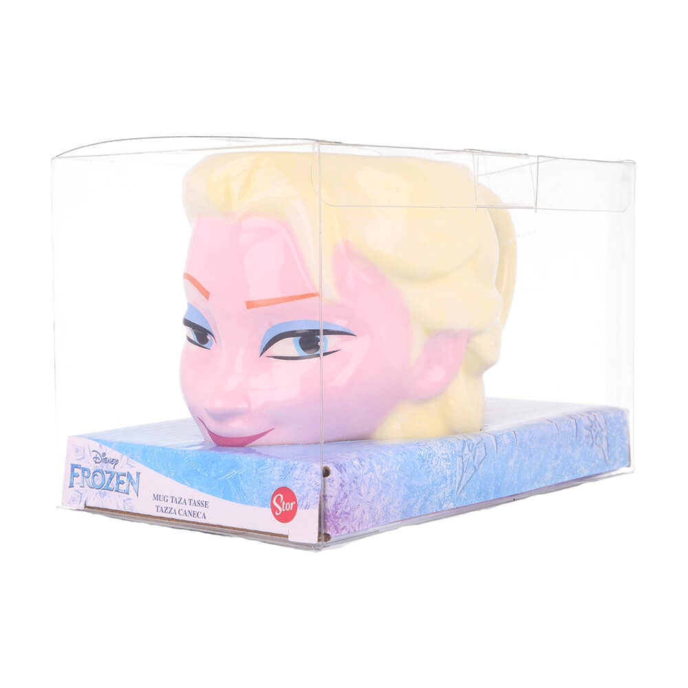 Elsa Ceramic Dolomite 3D Head Mug 11 oz in Gift Box  