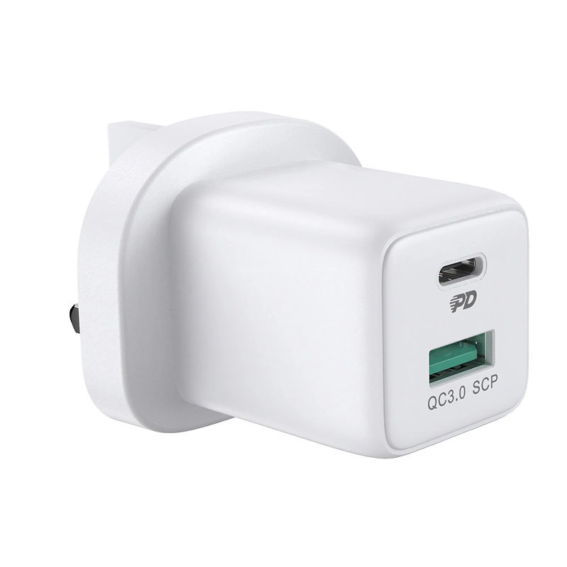 Joyroom USB Type C / USB wall charger 30W Power Delivery Quick Charge 4.5A (UK plug) white (L-QP303)