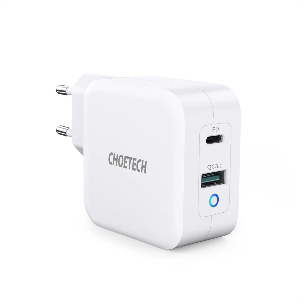 Choetech fast GaN wall charger USB Type C PD USB-A QC3.0 65W 3