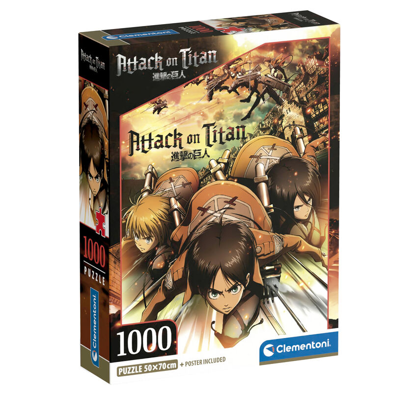 ΠΑΖΛ 1000 H.Q. ATTACK ON TITANS - COMPACT BOX