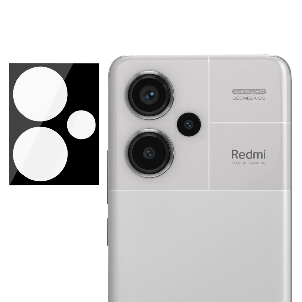 Techsuit - Full Camera Glass - Xiaomi Redmi Note 13 Pro+ 5G - Black