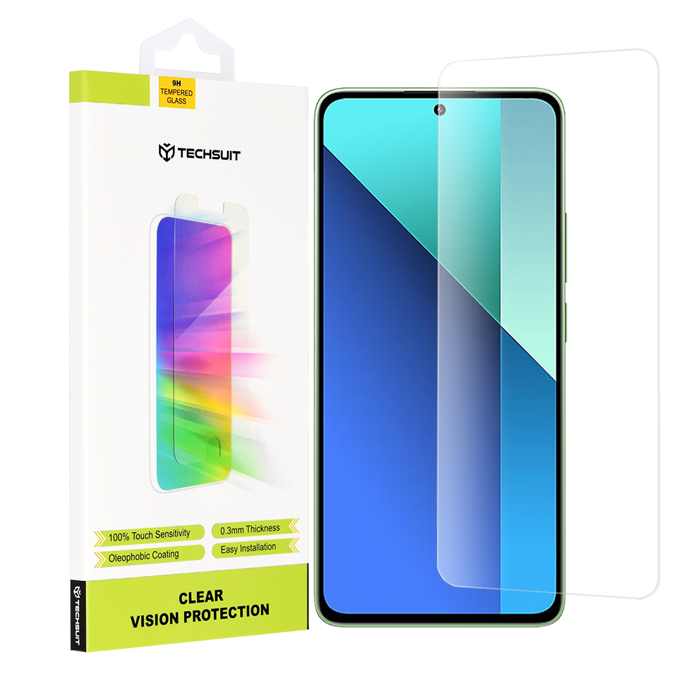 Techsuit - Clear Vision Glass - Xiaomi Redmi Note 13 4G - Transparent