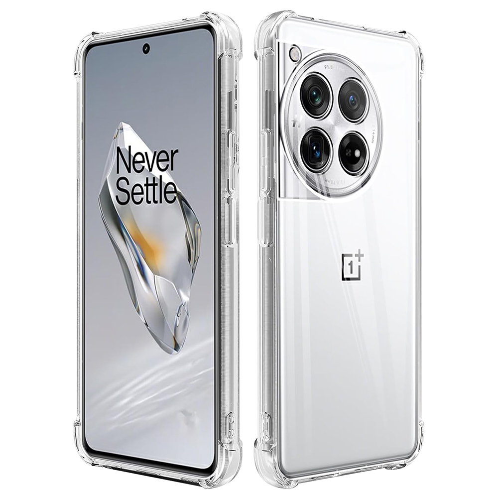 Techsuit - Shockproof Clear Silicone - OnePlus 12 - Clear