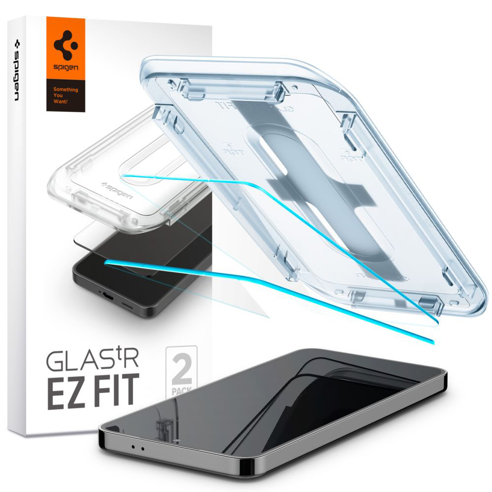 Spigen - Glas.tR EZ-FIT (2 pack) - Samsung Galaxy S24 Plus / S25 Plus - Clear