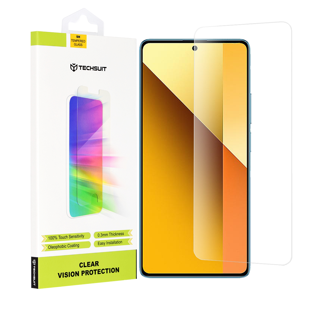 Techsuit - Clear Vision Glass - Xiaomi Redmi Note 13 5G / Note 13 Pro 5G / Poco X6 - Transparent