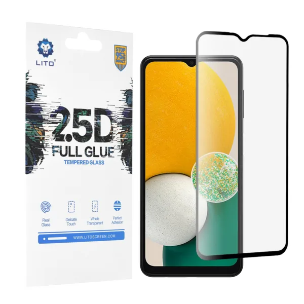 Lito - 2.5D FullGlue Glass - Samsung Galaxy A13 5G / A04s / A04 - Black