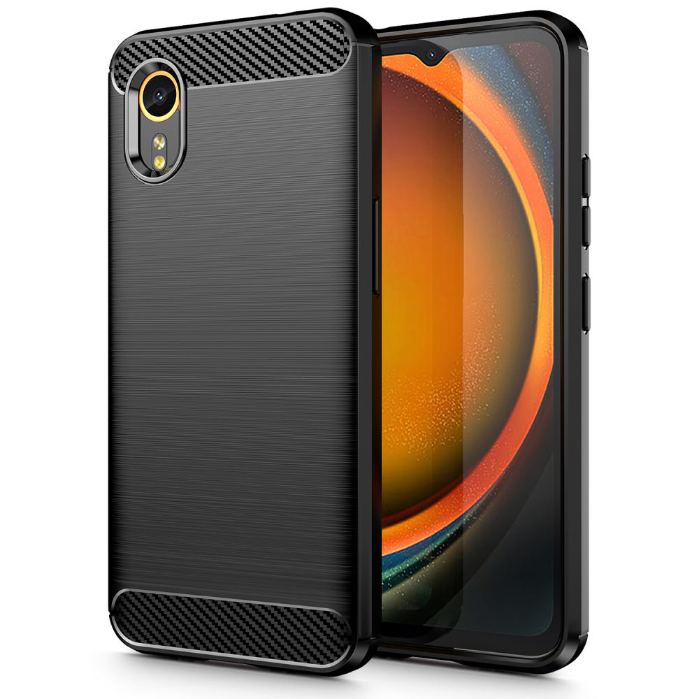 Techsuit - Carbon Silicone - Samsung Galaxy Xcover7 - Black