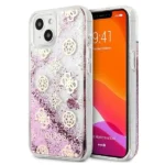 Guess GUHCP13SLGPEPI iPhone 13 mini 5.4" pink/pink hardcase Peony Liquid Glitter