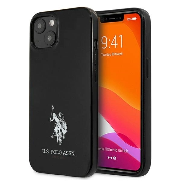 US Polo USHCP13MUMHK iPhone 13 6.1" black/black hardcase Horses Logo