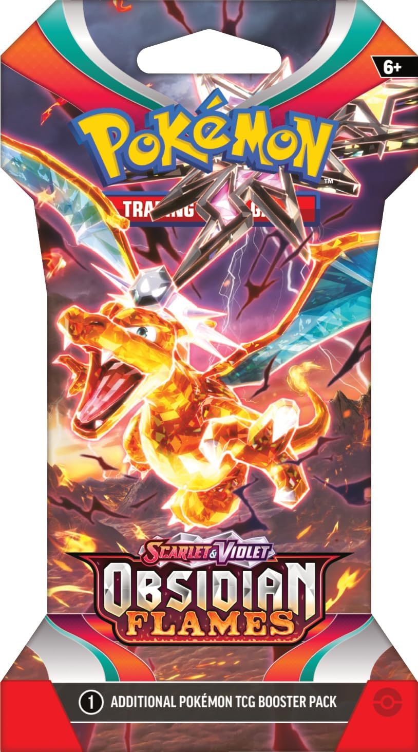 POKEMON TCG: SCARLET   VIOLET LVL 3 - OBSIDIAN FLAMES SLEEVED BOOSTER - POK855160