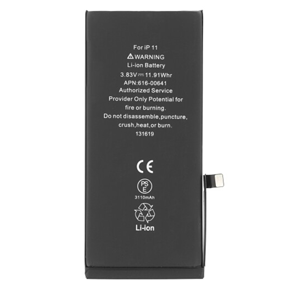 OEM - Smartphone Battery (14152) - iPhone 11 (APN 616-00644) - 3100mAh - Black