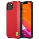 Ferrari FESAXHCP13SRE iPhone 13 mini 5.4" red/red hardcase On Track Carbon Stripe