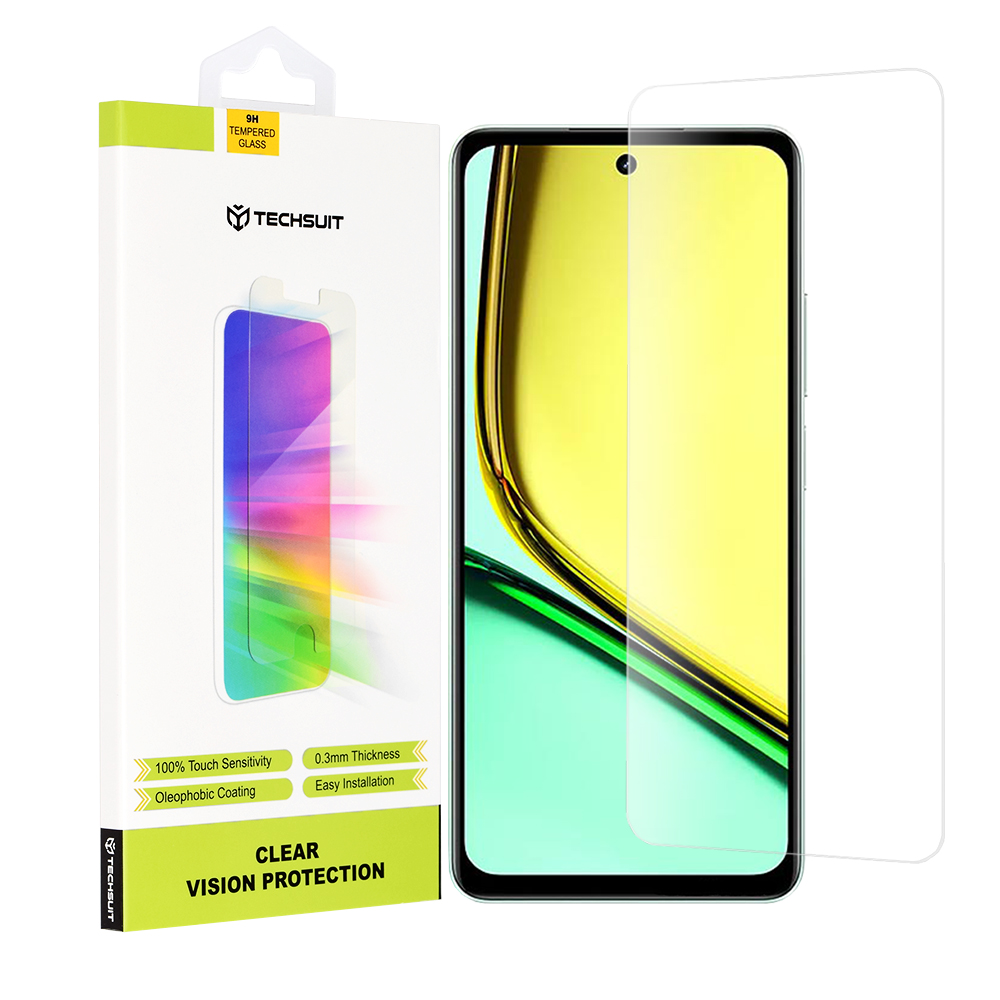 Techsuit - Clear Vision Glass - Realme C67 4G - Transparent