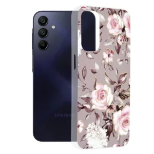 Techsuit - Marble Series - Samsung Galaxy A15 4G / A15 5G - Bloom of Ruth Gray