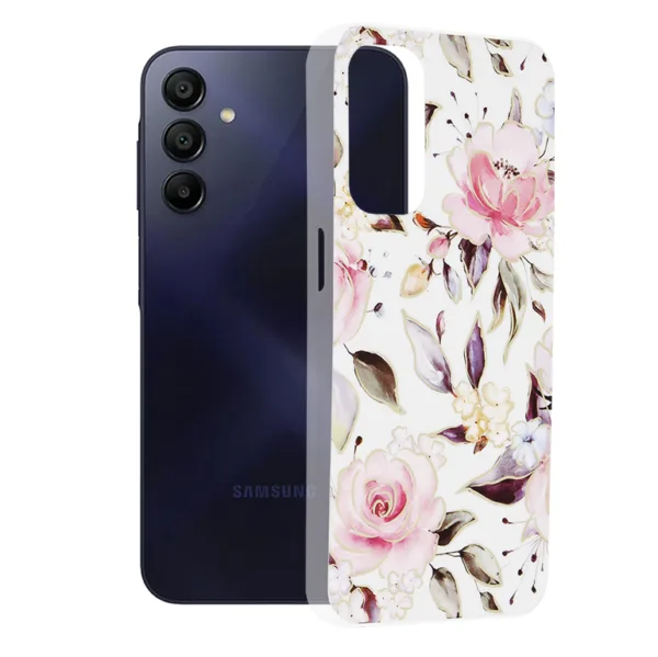 Techsuit - Marble Series - Samsung Galaxy A15 4G / A15 5G - Chloe White