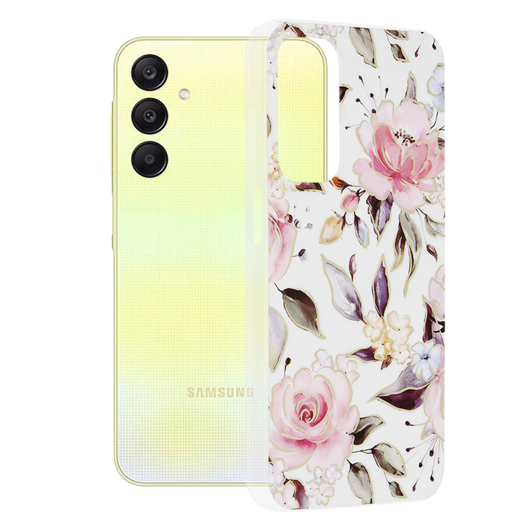 Techsuit - Marble Series - Samsung Galaxy A25 5G - Chloe White