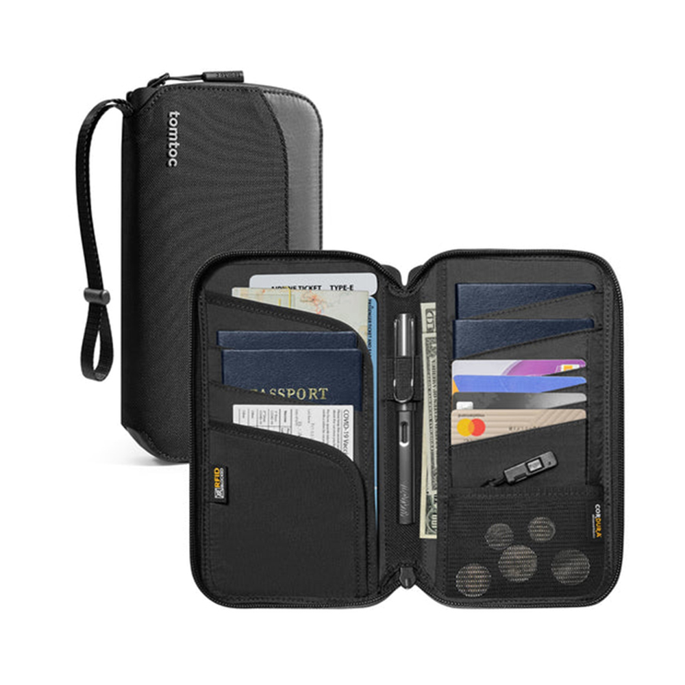 Tomtoc - Navigator Passport Bag (T03M1D1) - Back Slip Pocket