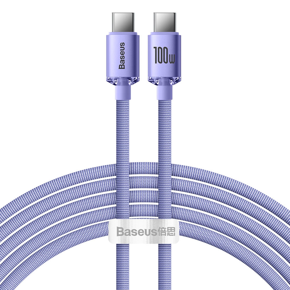 Baseus CAJY000705 USB-C - USB-C PD QC cable 100W 5A 480Mb/s 2m - purple