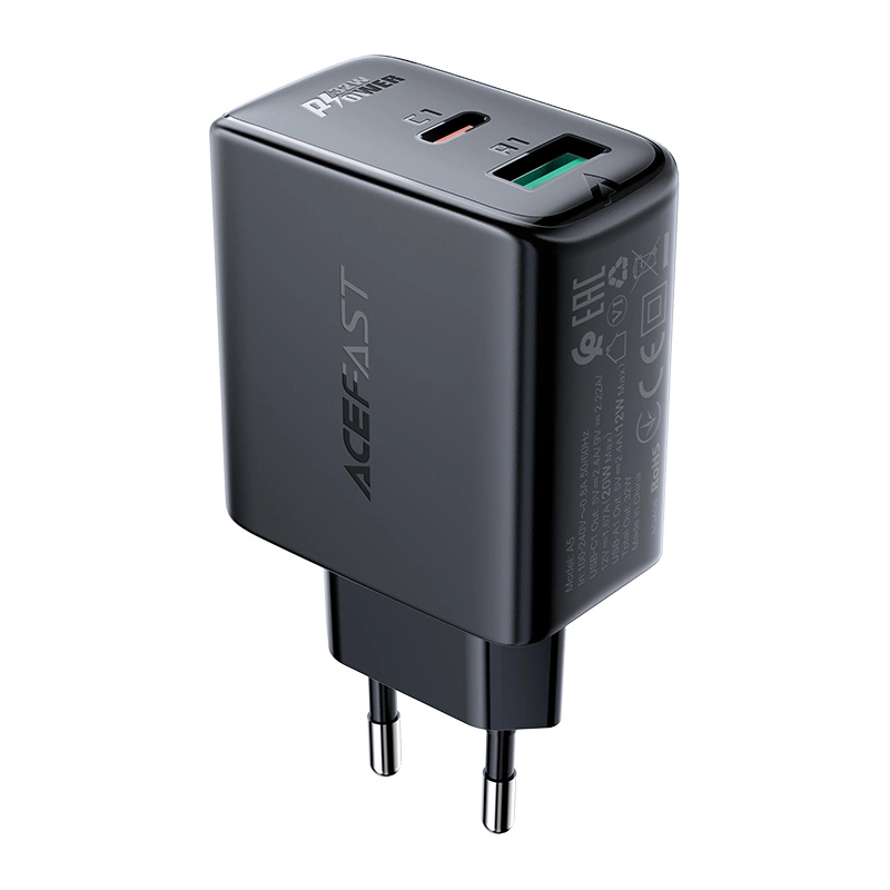 Acefast wall charger USB Type C / USB 32W