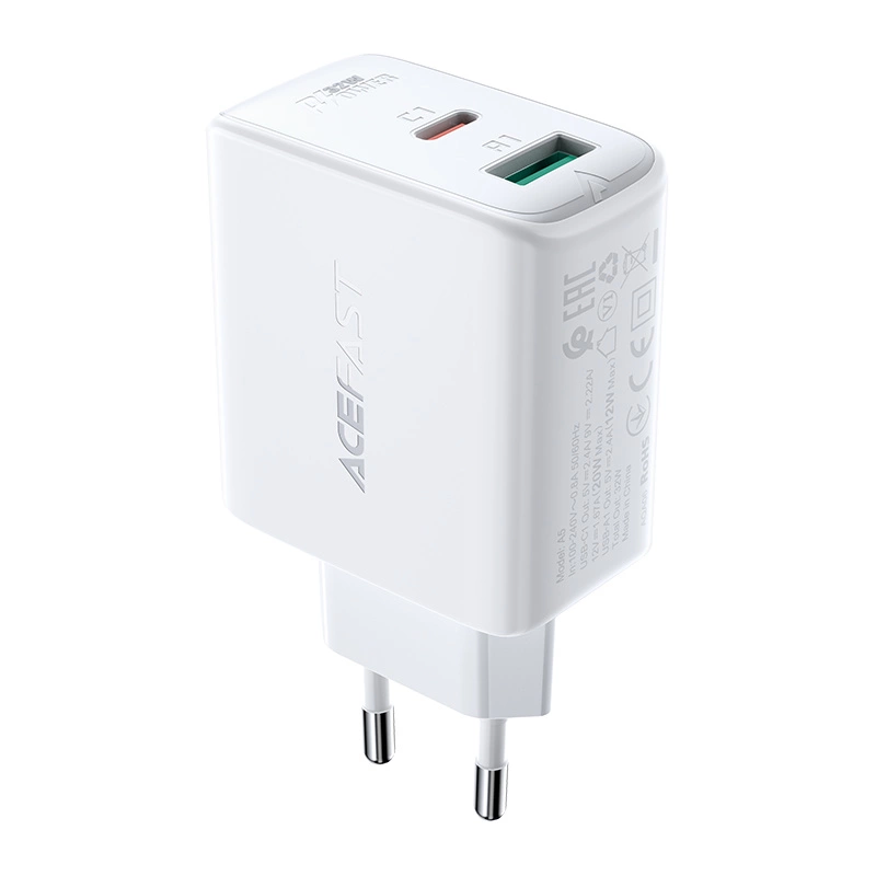 Acefast wall charger USB Type C / USB 32W