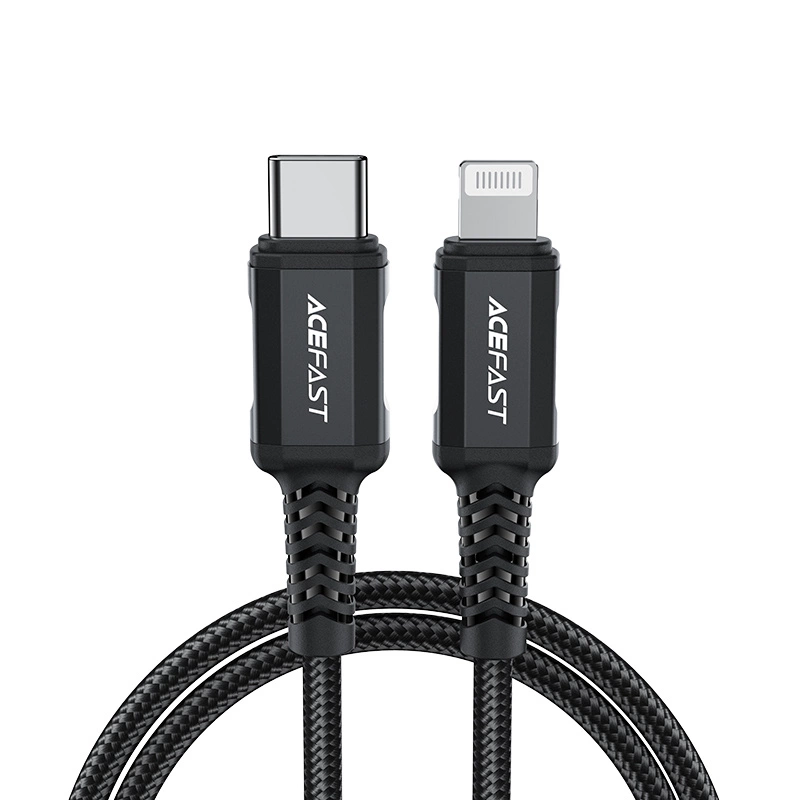 Acefast C4-01 Lightning - USB-C PD cable 30W 3A 480Mb/s 1.8m - black