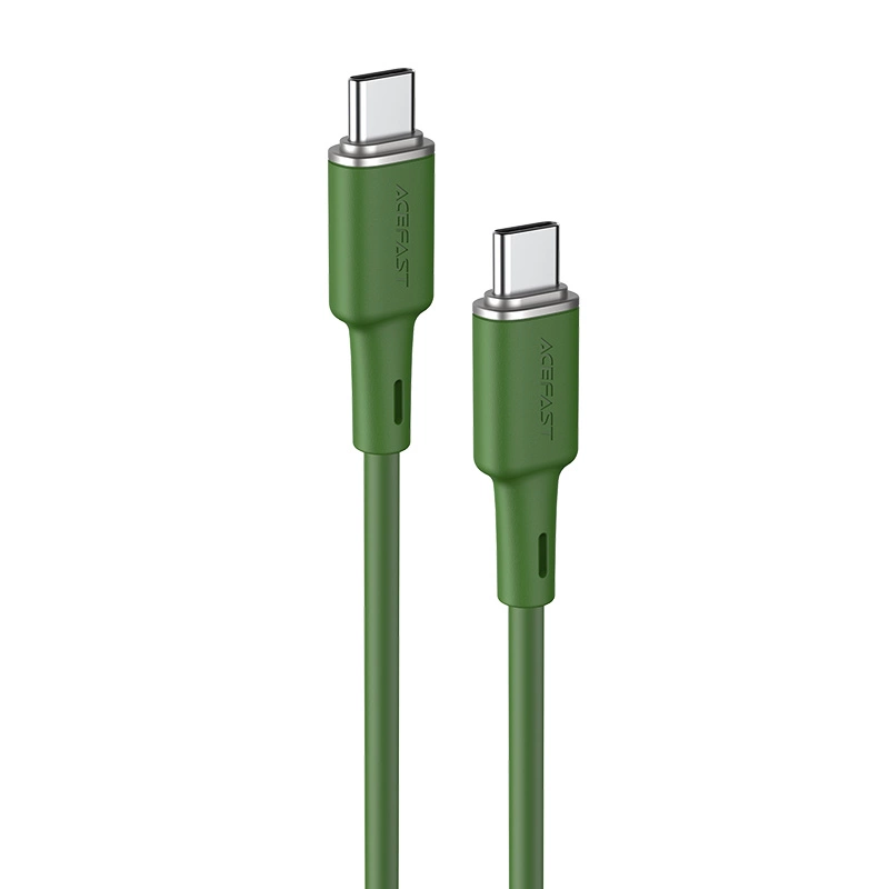 Acefast C2-03-CC USB-C - USB-C PD QC cable 60W 3A 480Mb/s 1.2m - green