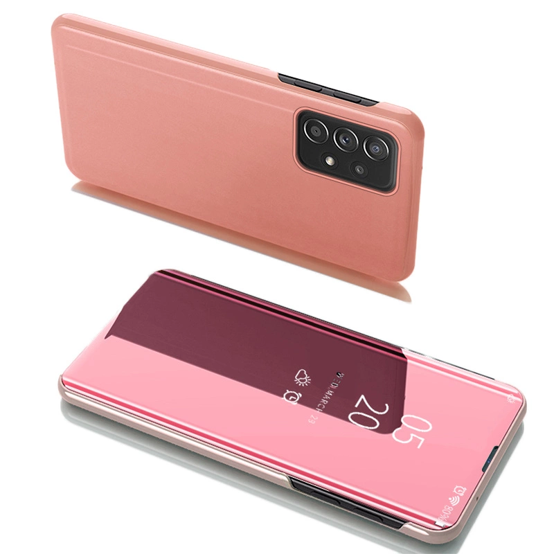 Clear View Case Flip Cover for Samsung Galaxy A53 5G pink