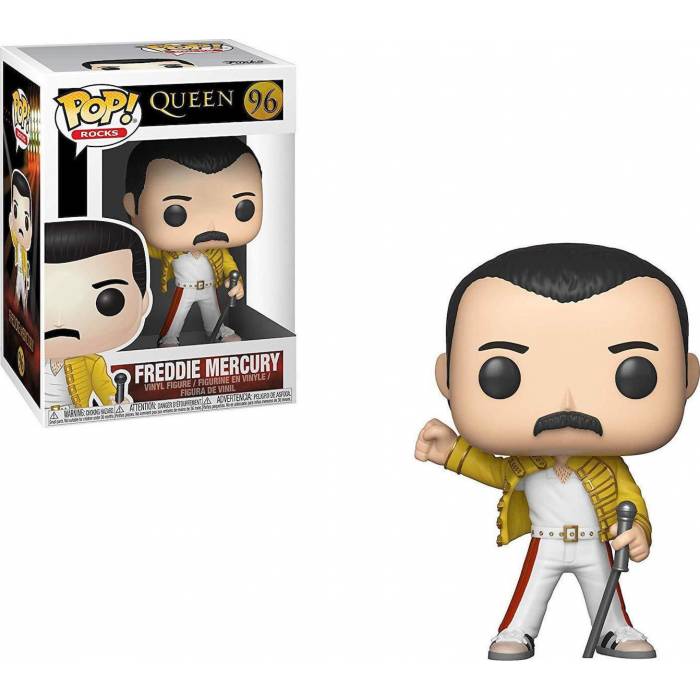 FUNKO POP! ROCKS: QUEEN - FREDDIE MERCURY WEMBLEY 1986 #96 VINYL FIGURE