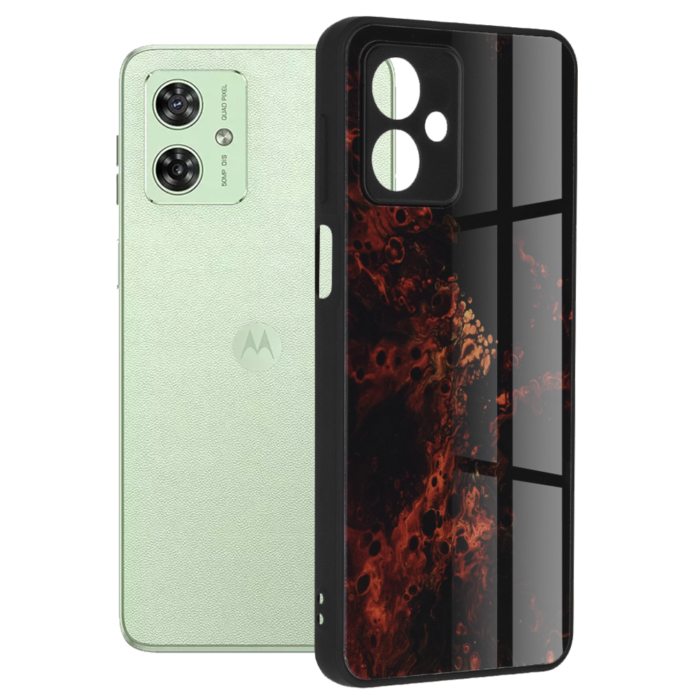 Techsuit - Glaze Series - Motorola Moto G54 - Red Nebula