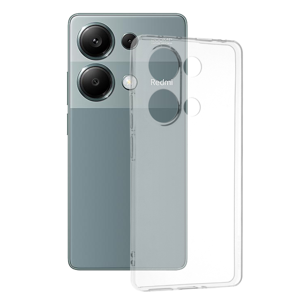 Techsuit - Clear Silicone - Xiaomi Redmi Note 13 Pro 4G / Poco M6 Pro 4G - Transparent