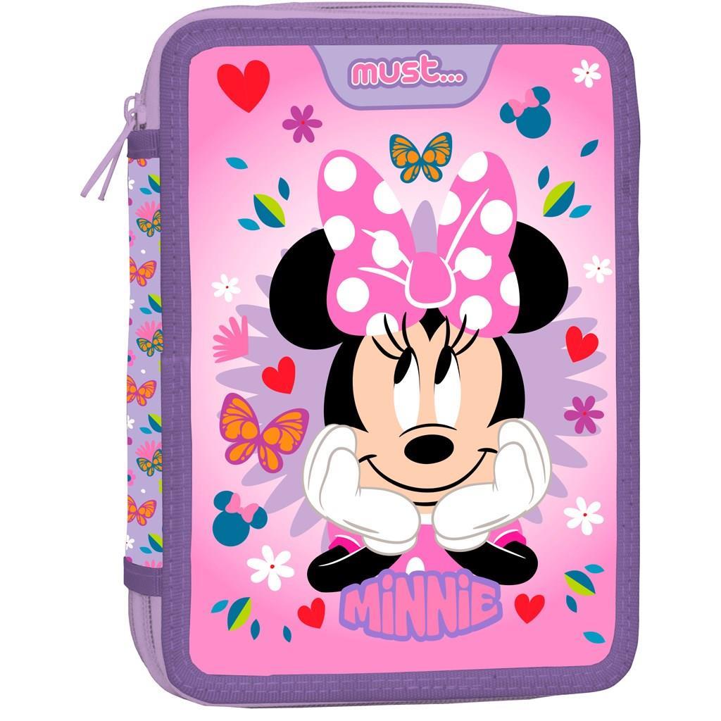 Σχολική Κασετίνα Διπλή Γεμάτη Disney Minnie Mοuse Must 2 Θήκες