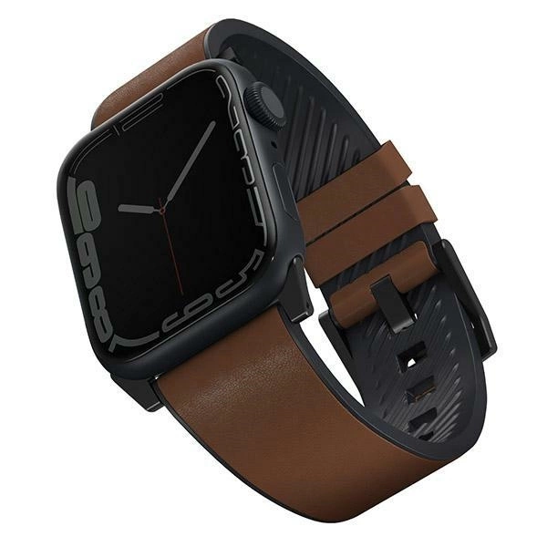 Uniq Straden Leather Hybrid Strap for Apple Watch 1/2/3/4/5/6/7/8/SE/SE2/Ultra 42/44/45/49mm - brown