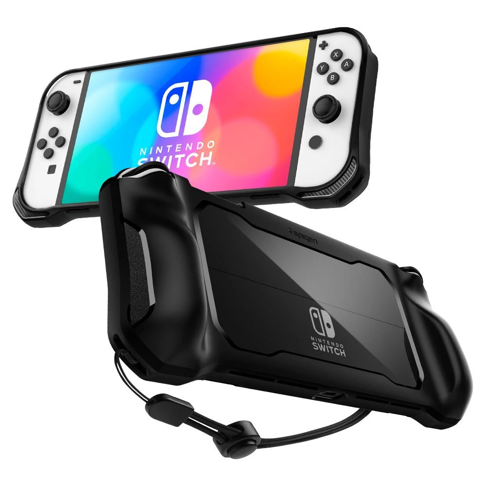 Spigen Rugged Armor Case for Nintendo Switch OLED - Matte Black