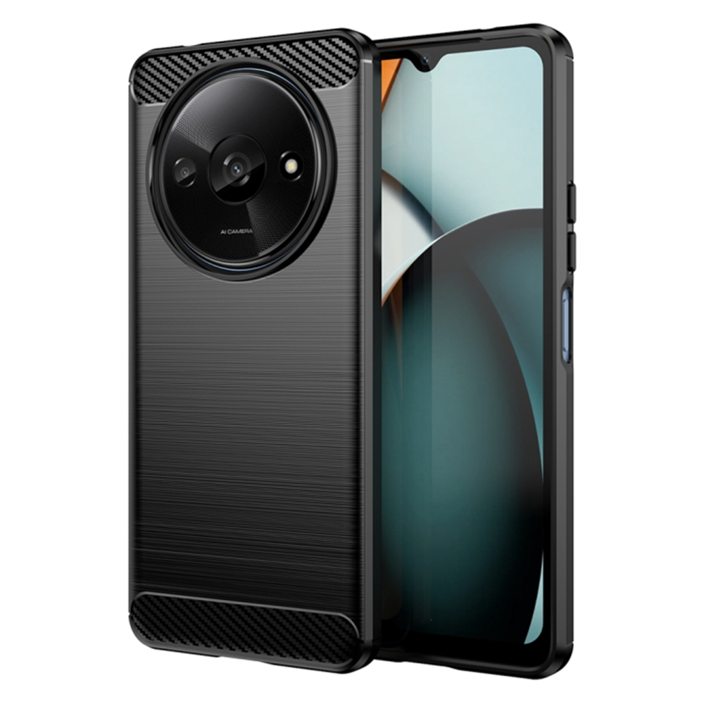 Techsuit - Carbon Silicone - Xiaomi Redmi A3 - Black