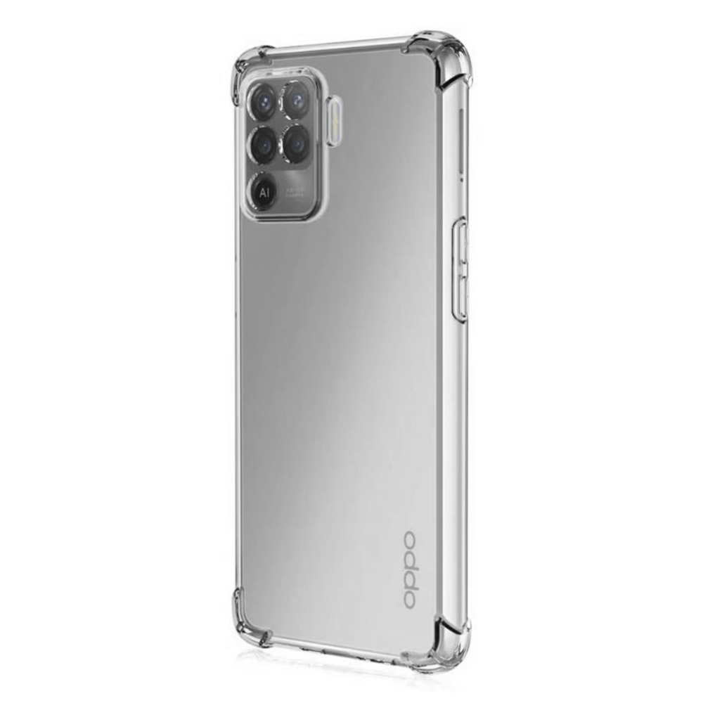 Techsuit - Shockproof Clear Silicone - Oppo Reno5 Lite / Oppo A94 4G - Clear