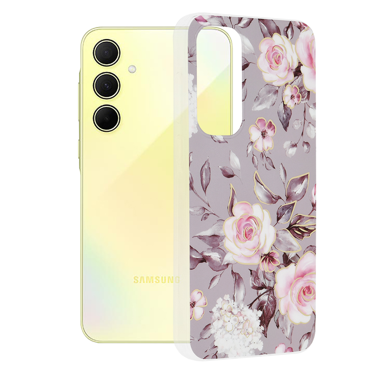 Techsuit - Marble Series - Samsung Galaxy A35 5G - Bloom of Ruth Gray