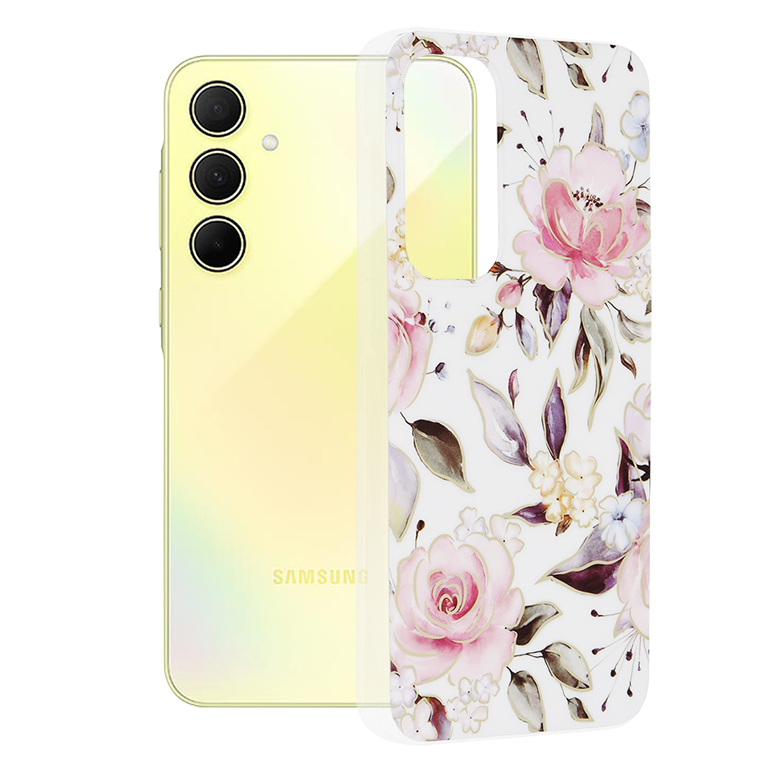 Techsuit - Marble Series - Samsung Galaxy A35 5G - Chloe White