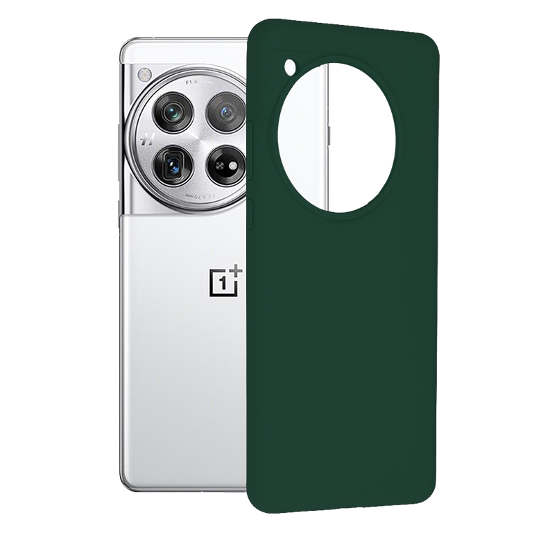 Techsuit - Soft Edge Silicone - OnePlus 12 - Dark Green