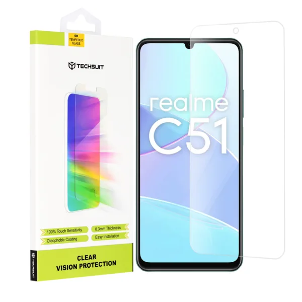 Techsuit - Clear Vision Glass - Realme C51 / Note 50 - Transparent