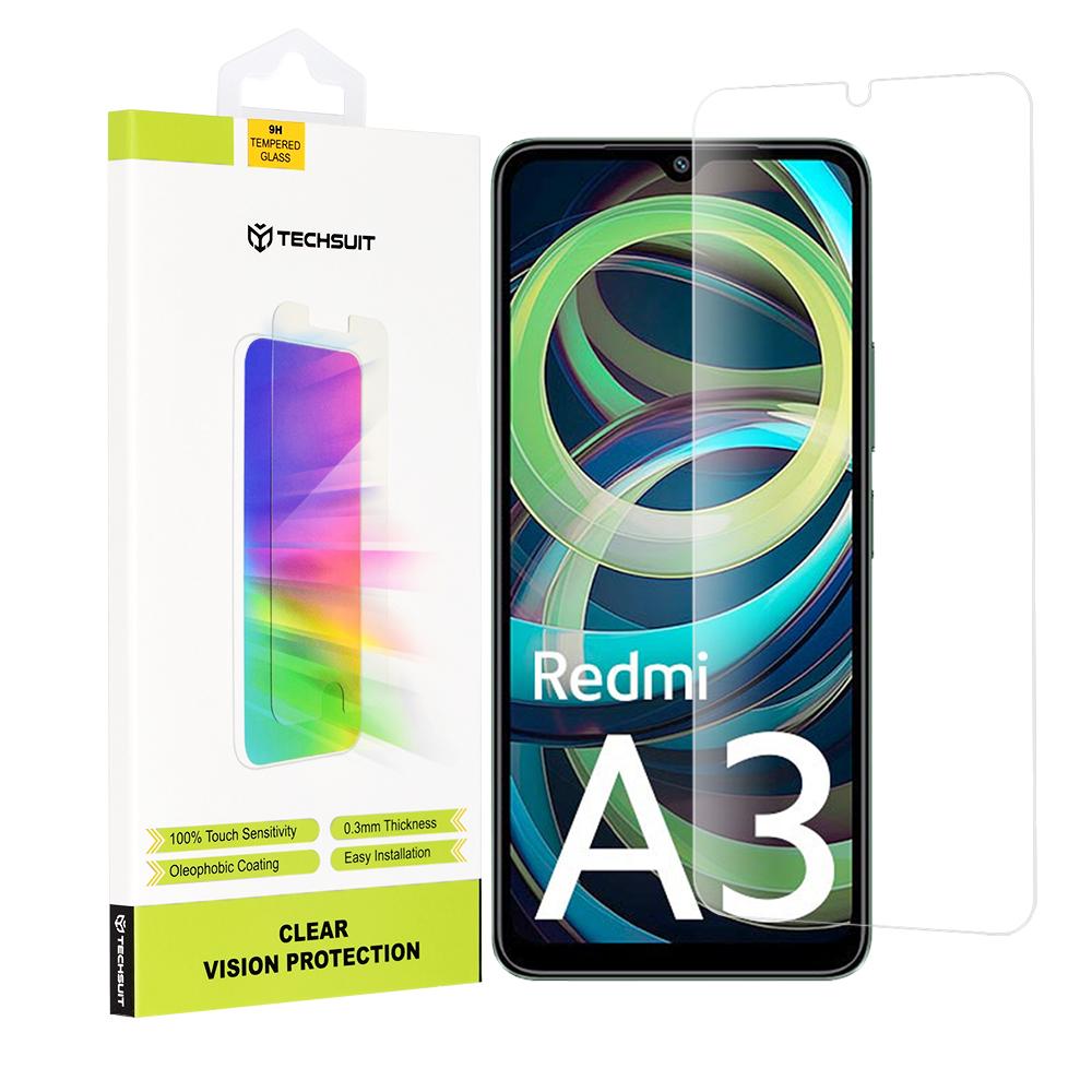 Techsuit - Clear Vision Glass - Xiaomi Redmi A3 - Transparent