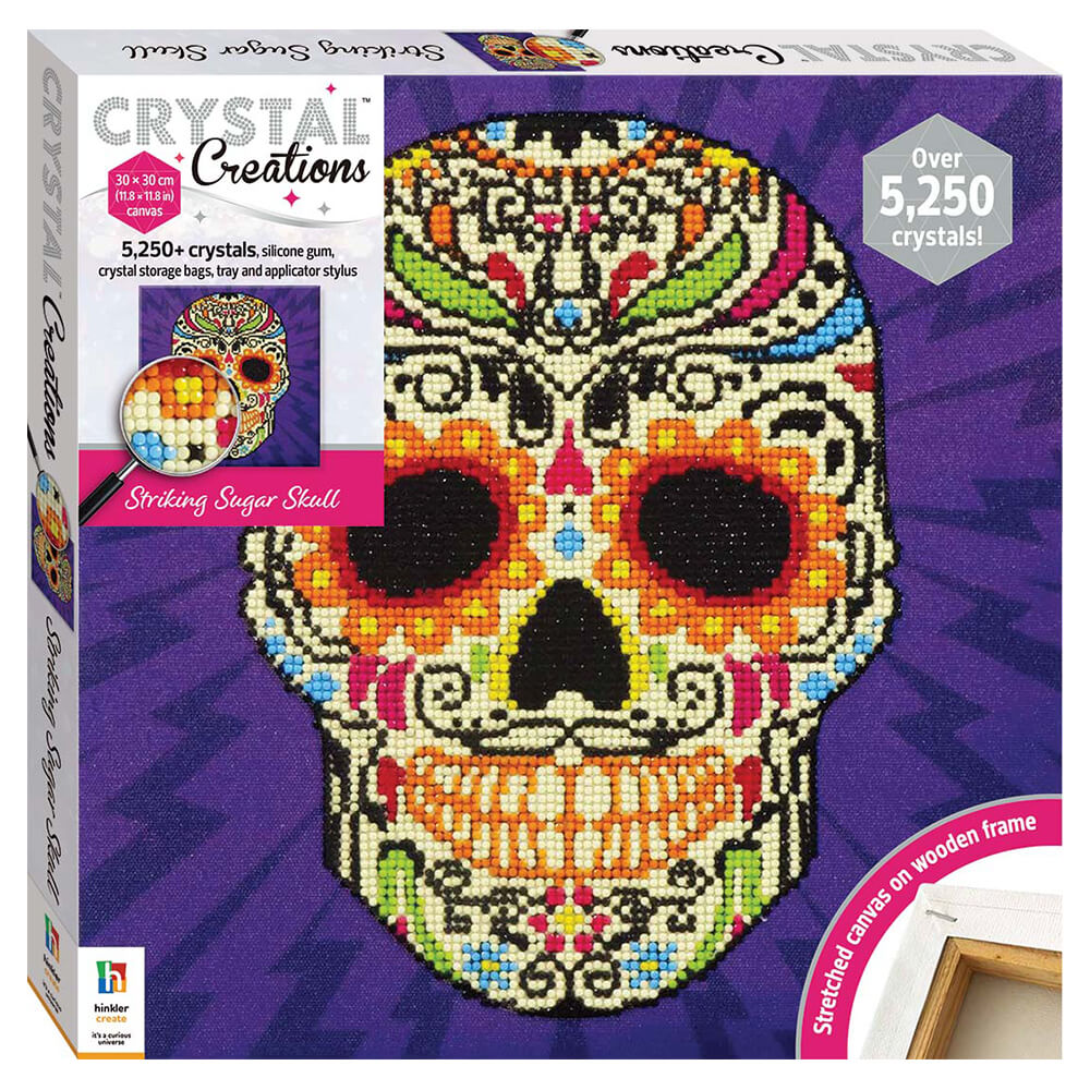 Crystal Creations Canvas: Striking Sugar Skull