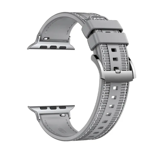 Techsuit - Watchband 35mm (W051) - Apple Watch 1/2/3/4/5/6/7/8/9/10/SE/SE 2/Ultra/Ultra 2 (42/44/45/46/49mm) - Gray