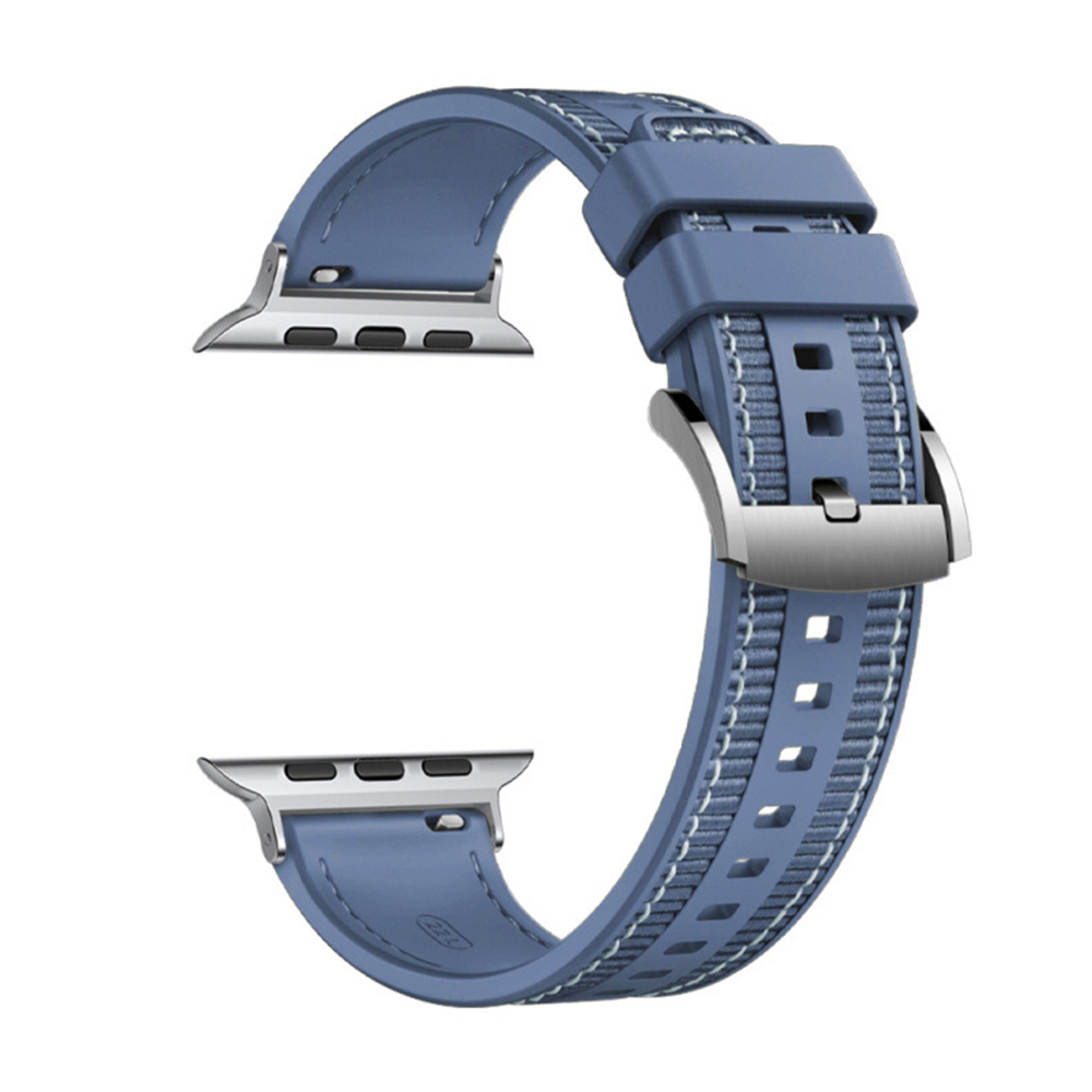 Techsuit - Watchband 32mm (W051) - Apple Watch 1/2/3/4/5/6/7/8/9/10/SE/SE 2 (38/40/41/42mm) - Dark Blue