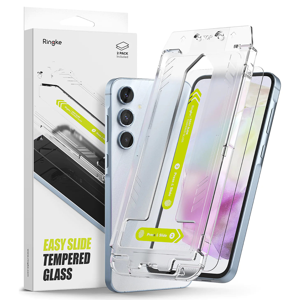 Ringke - Easy Slide Tempered Glass (2 pack) - Samsung Galaxy A35 5G / M35 - Clear