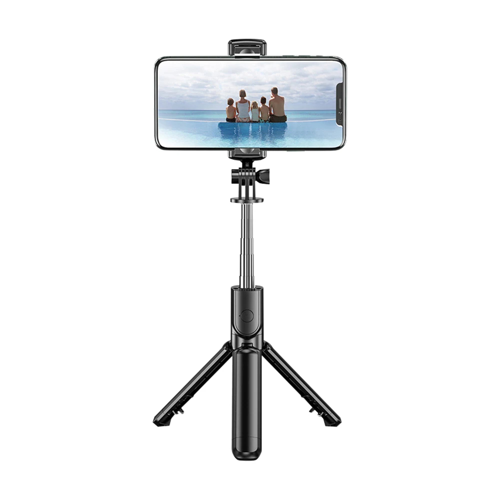 Techsuit - Selfie Stick (S03) - Stable and Compact Tripod Mount with Bluetooth Remote Control