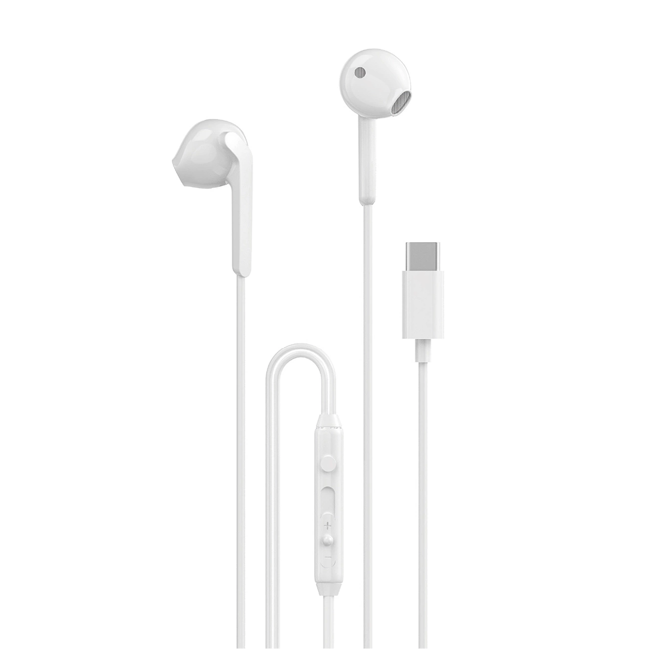 Dudao X3C In-Ear Wired USB-C Headphones 1.2m - White