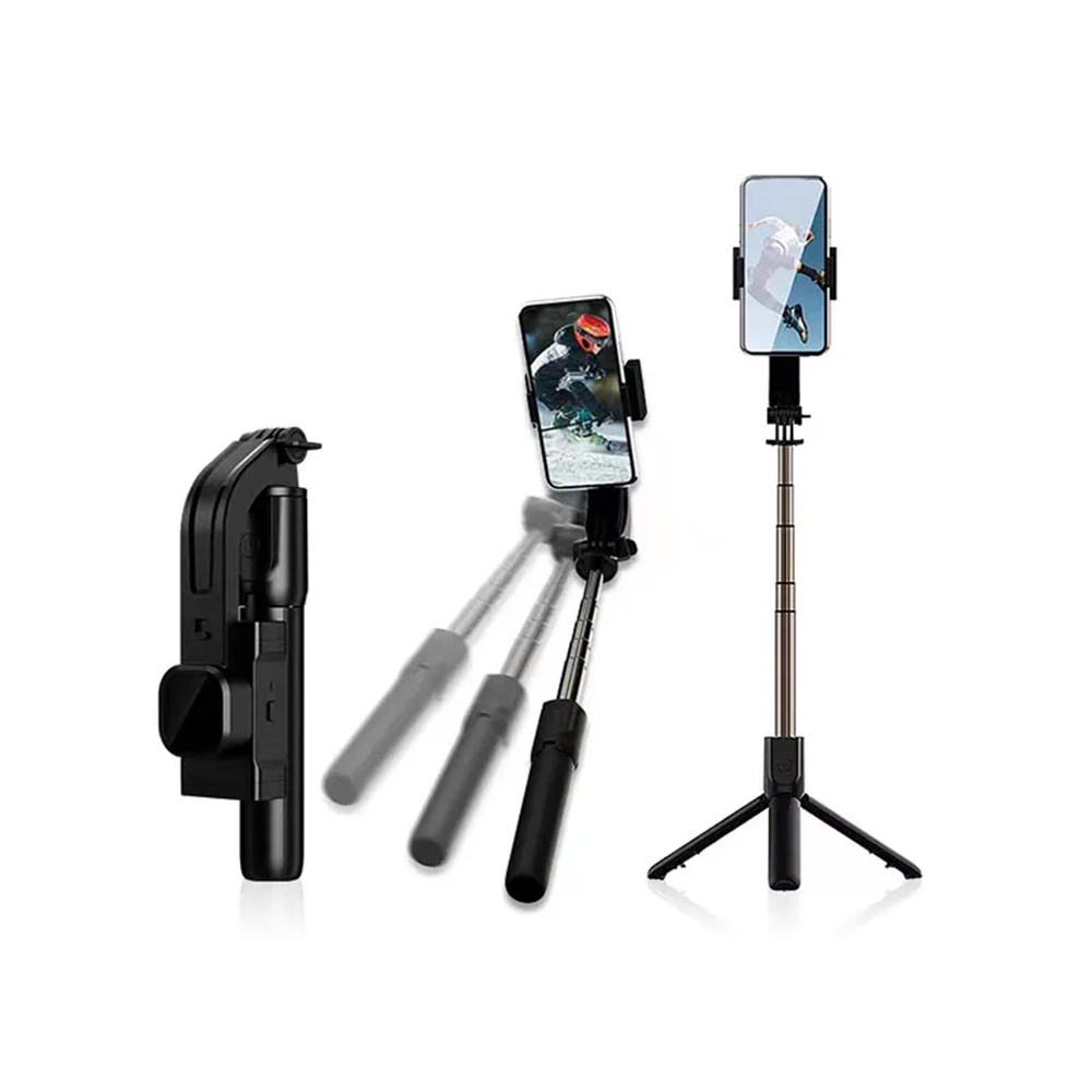 Techsuit - Selfie Stick Gimbal (C06) - Compact Tripod Mount with Bluetooth Remote Control